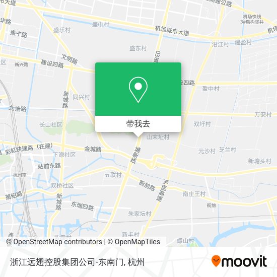 浙江远翅控股集团公司-东南门地图