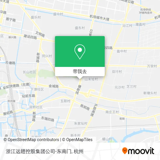 浙江远翅控股集团公司-东南门地图