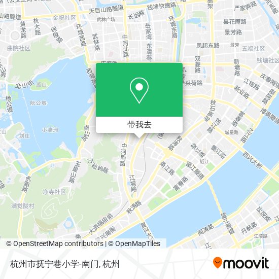 杭州市抚宁巷小学-南门地图