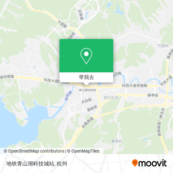 地铁青山湖科技城站地图