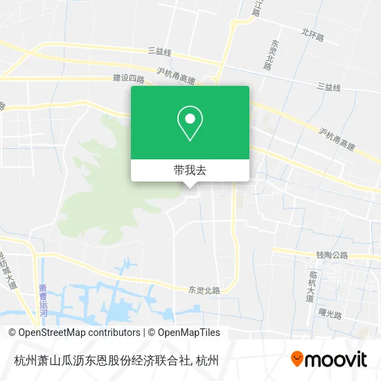 杭州萧山瓜沥东恩股份经济联合社地图