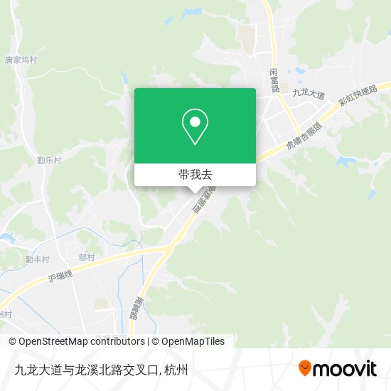九龙大道与龙溪北路交叉口地图