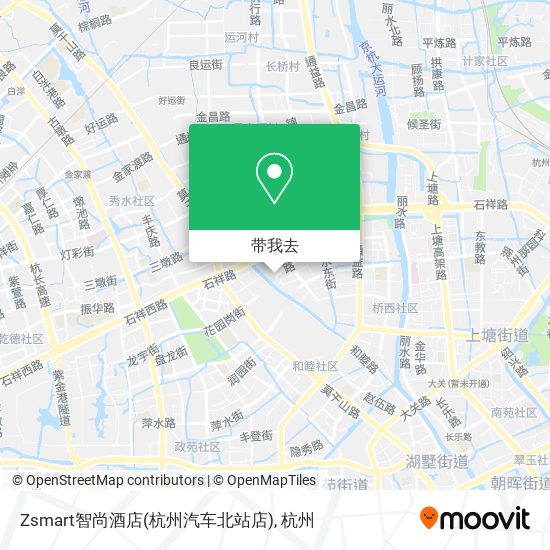 Zsmart智尚酒店(杭州汽车北站店)地图