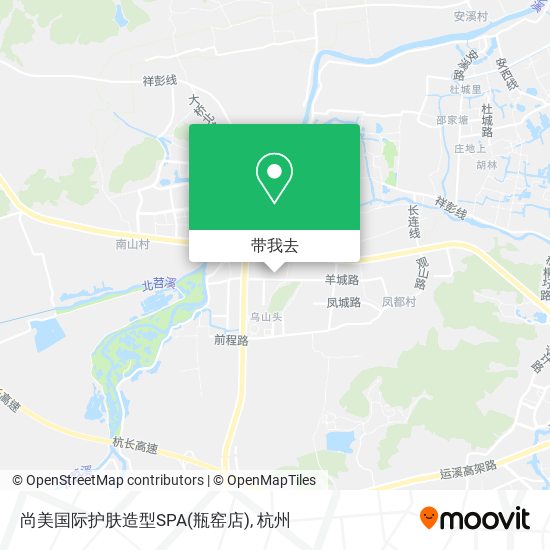 尚美国际护肤造型SPA(瓶窑店)地图