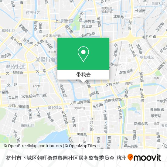 杭州市下城区朝晖街道黎园社区居务监督委员会地图