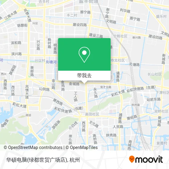 华硕电脑(绿都世贸广场店)地图