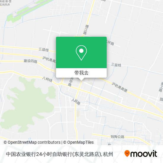 中国农业银行24小时自助银行(东灵北路店)地图