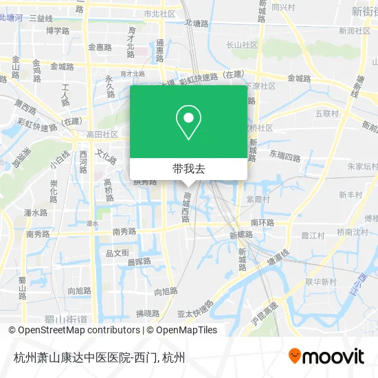 杭州萧山康达中医医院-西门地图