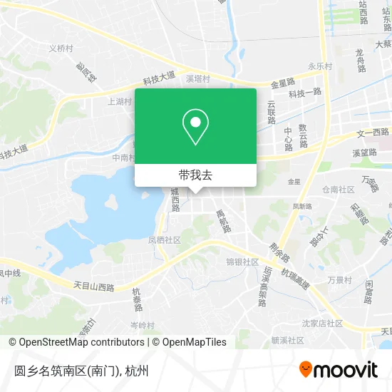 圆乡名筑南区(南门)地图