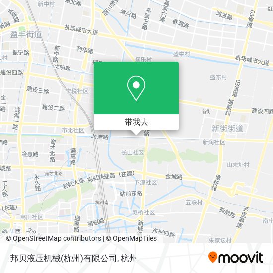 邦贝液压机械(杭州)有限公司地图