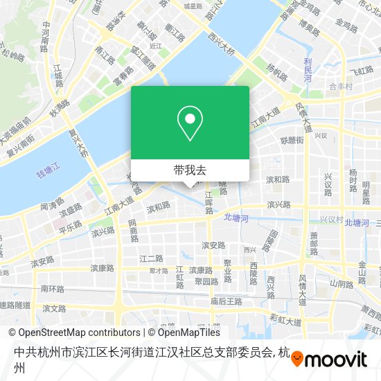 中共杭州市滨江区长河街道江汉社区总支部委员会地图
