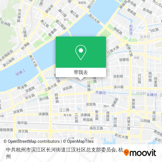 中共杭州市滨江区长河街道江汉社区总支部委员会地图