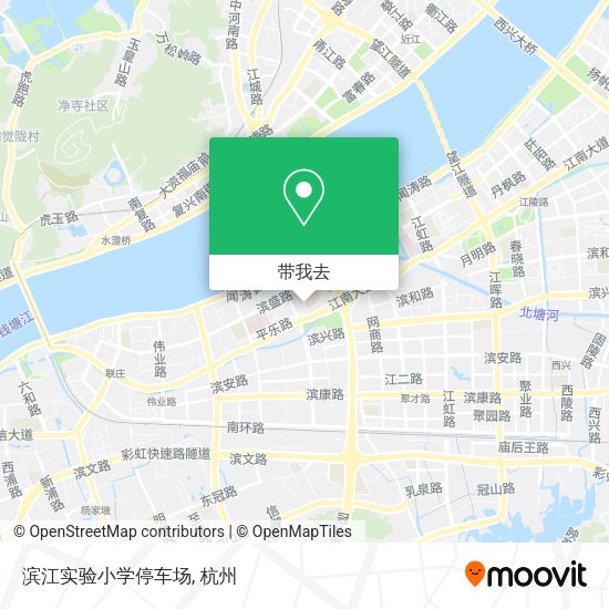 滨江实验小学停车场地图