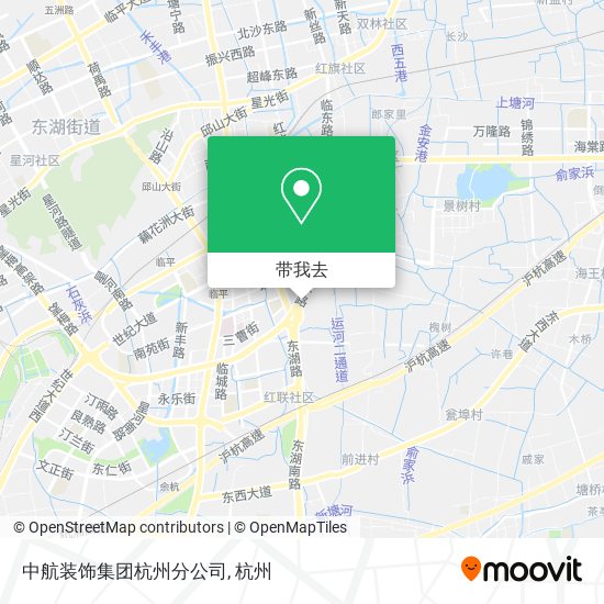 中航装饰集团杭州分公司地图