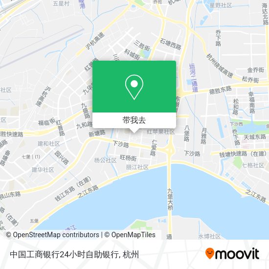 中国工商银行24小时自助银行地图