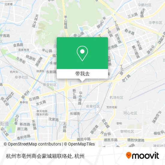 杭州市亳州商会蒙城籍联络处地图