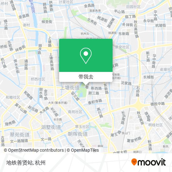 地铁善贤站地图