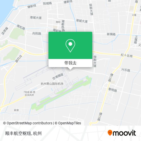 顺丰航空枢纽地图