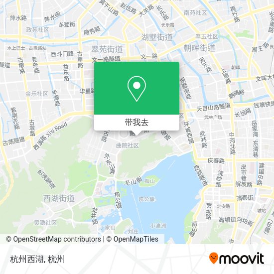 杭州西湖地图