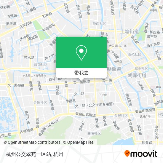 杭州公交翠苑一区站地图