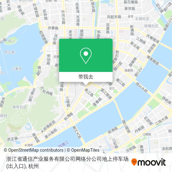 浙江省通信产业服务有限公司网络分公司地上停车场(出入口)地图