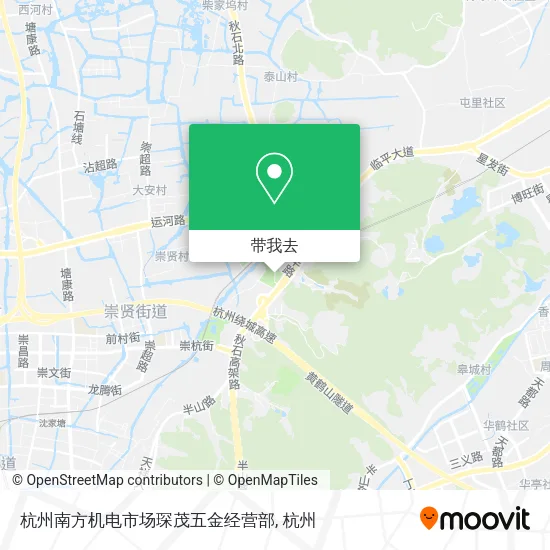杭州南方机电市场琛茂五金经营部地图