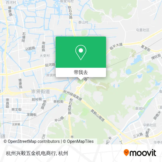 杭州兴毅五金机电商行地图