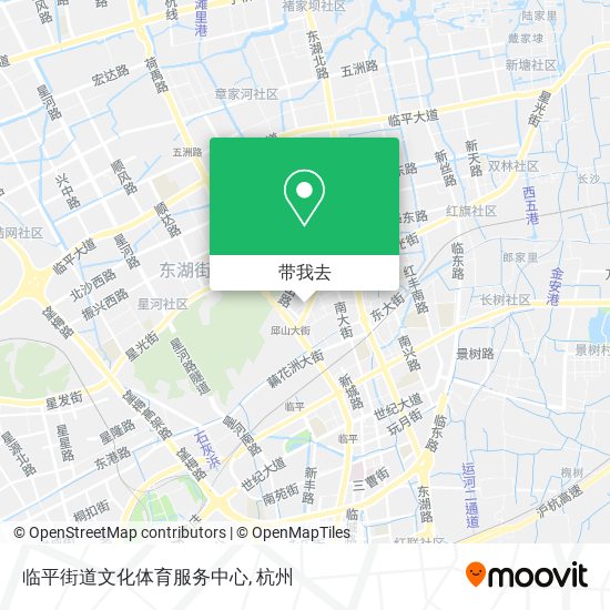 临平街道文化体育服务中心地图