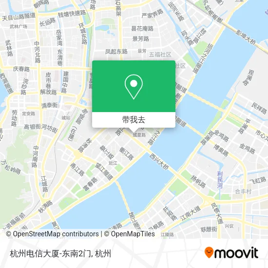 杭州电信大厦-东南2门地图