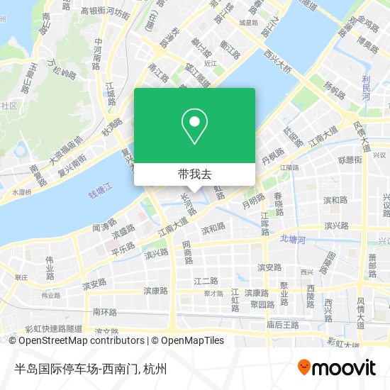 半岛国际停车场-西南门地图