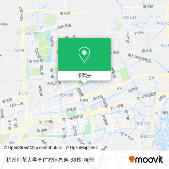 杭州师范大学仓前校区恕园-38栋地图