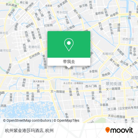 杭州紫金港莎玛酒店地图