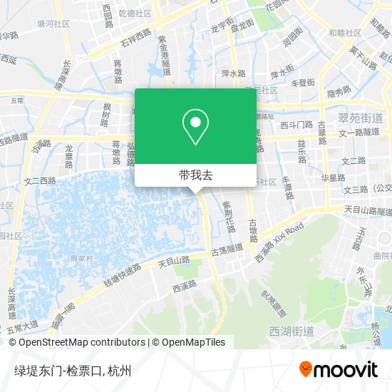 绿堤东门-检票口地图