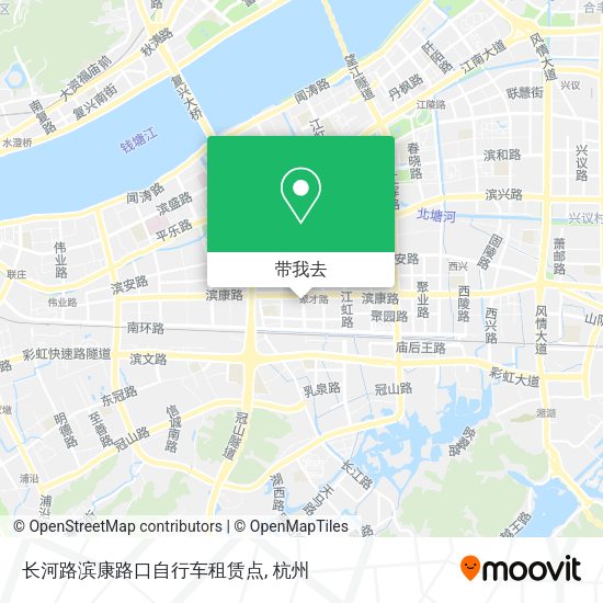 长河路滨康路口自行车租赁点地图