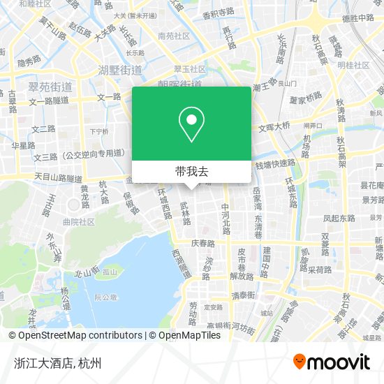 浙江大酒店地图