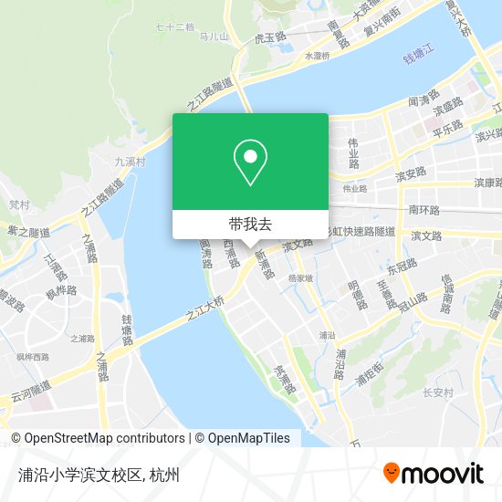 浦沿小学滨文校区地图