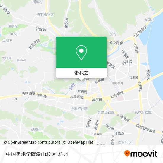 中国美术学院象山校区地图