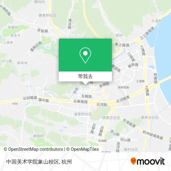 中国美术学院象山校区地图