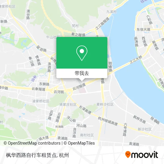 枫华西路自行车租赁点地图
