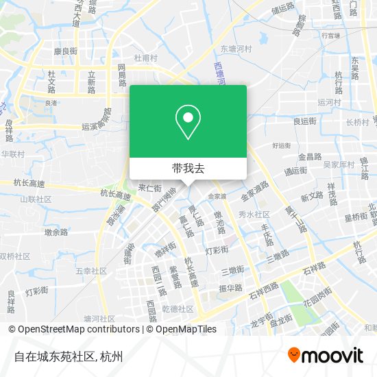 自在城东苑社区地图