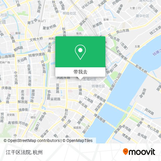 江干区法院地图