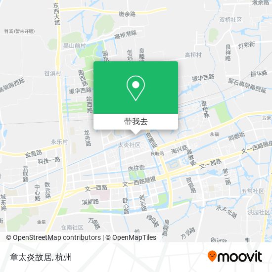 章太炎故居地图