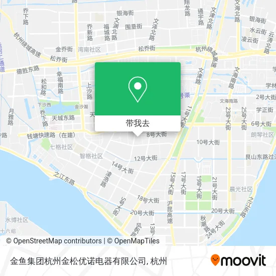 金鱼集团杭州金松优诺电器有限公司地图