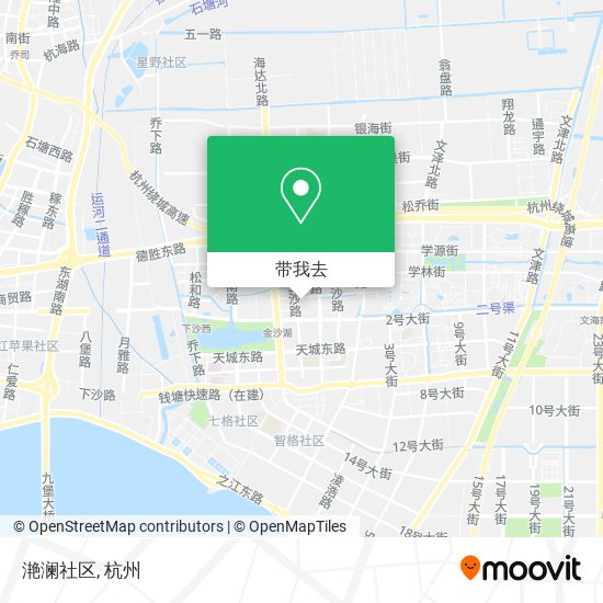 滟澜社区地图