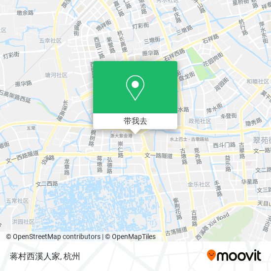 蒋村西溪人家地图