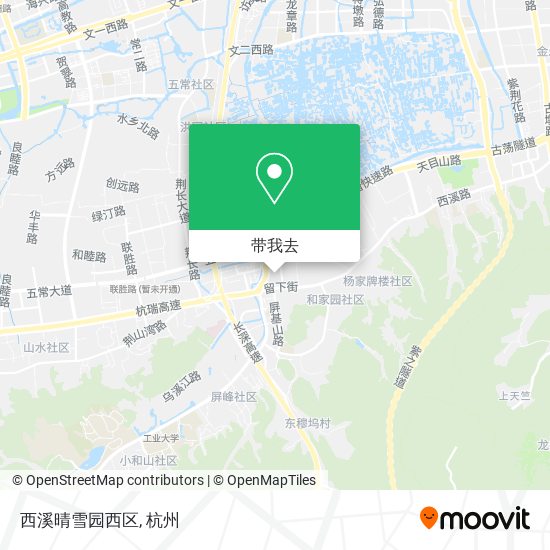 西溪晴雪园西区地图