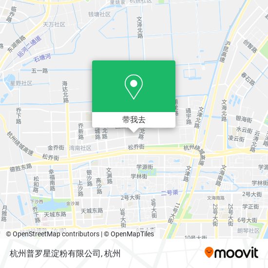 杭州普罗星淀粉有限公司地图