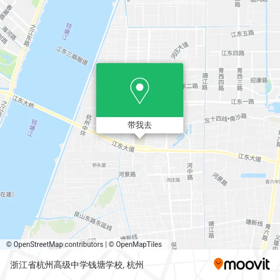 浙江省杭州高级中学钱塘学校地图