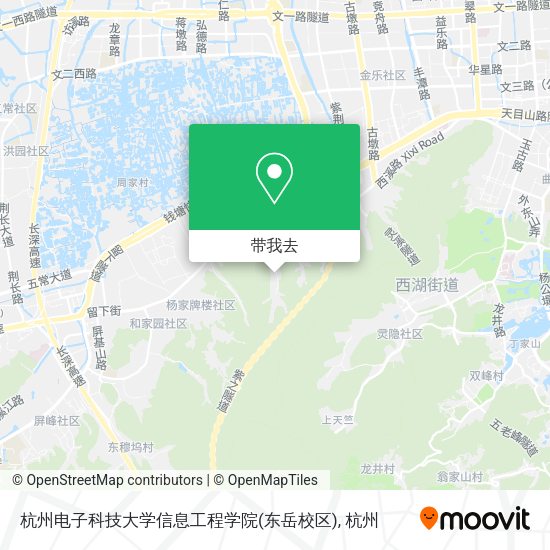 杭州电子科技大学信息工程学院(东岳校区)地图