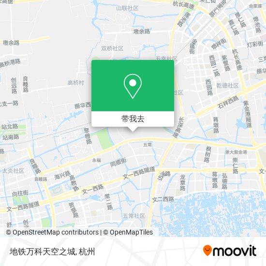 地铁万科天空之城地图